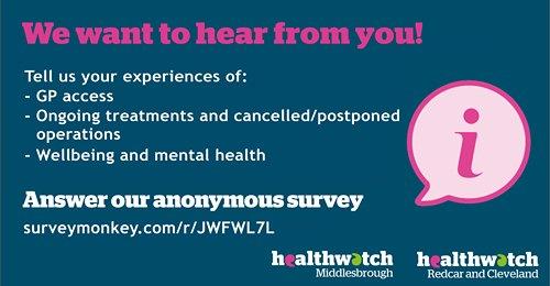 Healthwatch Middlesbrough Survey