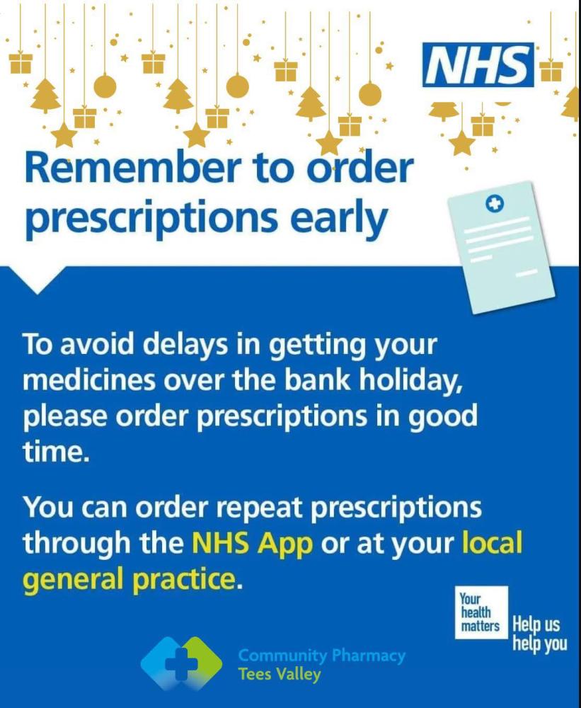 Order prescriptions early