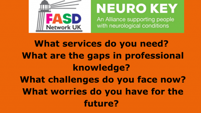 FASD Network UK and Neuro Key logo with black text on orange background