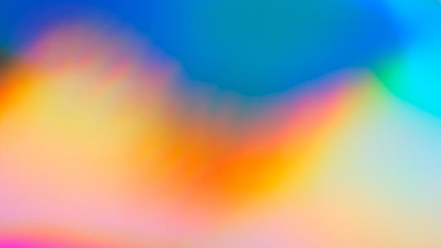 Colour spectrum with distorted edges