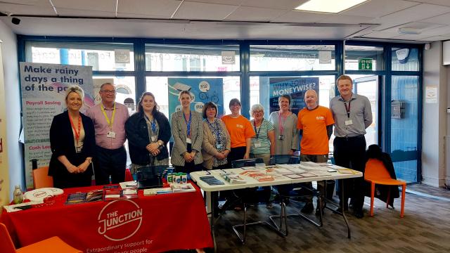 Staff at Carers Week Drop-In session at Footprints in the Community Cafe