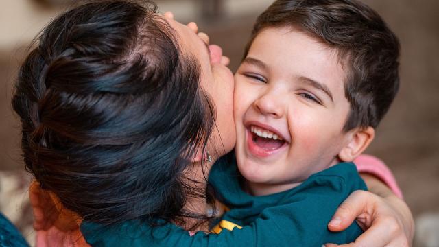 mother and son parent carer