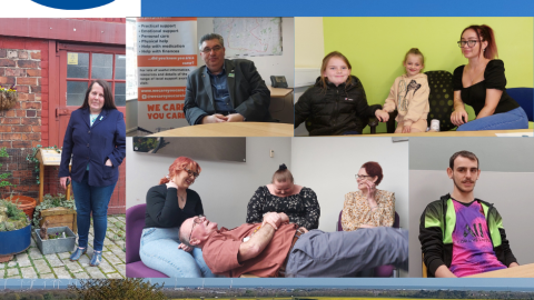 Photo's of local carers involved in making Carers Film