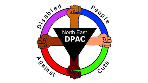 Disabled People Against Cuts North East Logo